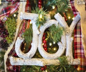 Puzzle Χαρά για τα Χριστούγεννα "JOY"